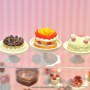GOURMET CAKE MINIATURE LATI YELLOW BARBIE FASHION ROYALTY BLYTHE PULLIP SYBARITE TONNER FICON JAMIESHOW DIORAMA 1:6
