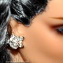 EARRINGS SILVER DIAM SYBARITE KINGDOM DOLL TONNER JAMIESHOW AVANT GUARD 16"