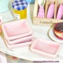 CERAMIC COOKING PLATE DISH 2 CM MINIATURE LATI YELLOW BARBIE FASHION ROYALTY BLYTHE PULLIP SYBARITE DOLLHOUSE DIORAMA 1:6