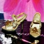 CHIC GOLD STILETTO SHOES FOR SYBARITE TONNER FICON JAMIESHOW DOLL