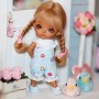 LOVELY SHOES POMPOM BLUE FOR BJD LATI WHITE AND OTHER SMALL DOLLS