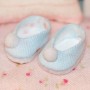 LOVELY SHOES POMPOM BLUE FOR BJD LATI WHITE AND OTHER SMALL DOLLS