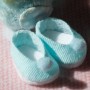 LOVELY SHOES POMPOM BLUE FOR BJD LATI WHITE AND OTHER SMALL DOLLS