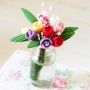 HAND CRAFTED COLORFUL FLOWERS IN A VASE MINIATURE LATI YELLOW PUKIFEE BJD BLYTHE PULLIP BARBIE DOLL ROOM DIORAMA DOLLHOUSE
