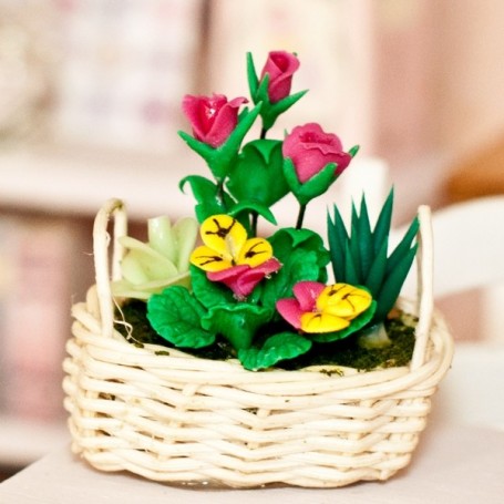 BEAUTIFUL POTTED PLANTS MINIATURE LATI YELLOW PUKIFEE BJD BLYTHE PULLIP BARBIE DOLL ROOM DIORAMA DOLLHOUSE