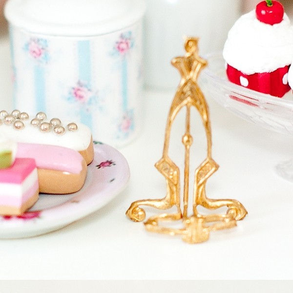 Assiettes Miniatures En Céramique Pour Maison De Poupée 1:12 - Style Cottage Bleu - Lot De 6 Fait Main En Thaïlande