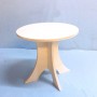 WOODEN ROUND TABLE FOR DIORAMA DOLLHOUSE PLAYSCALE MINIATURE BARBIE FASHION ROYALTY BLYTHE PULLIP 1/6