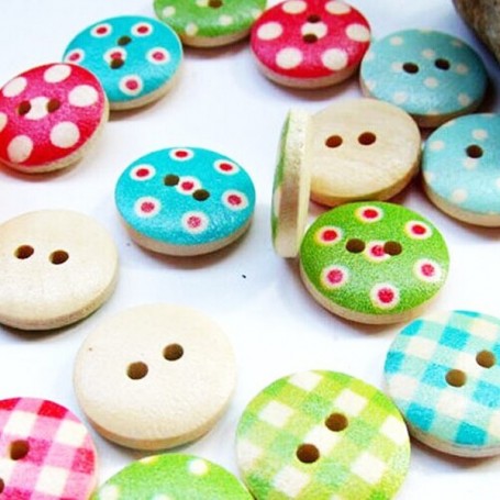 ASSORTED 5 CUTE BUTTONS 15 MM DOLL FOR SEWING BJD DOLLS BARBIE BLYTHE PULLIP