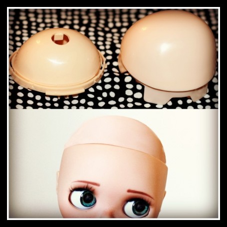 Blythe Doll RBL Scalp & Dome With Grey Hair Without Bangs JSH015
