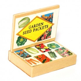 GARDEN SEEDS DISPLAY BOX MINIATURE LATI YELLOW BARBIE FASHION ROYALTY BLYTHE PULLIP DIORAMA DOLLHOUSE