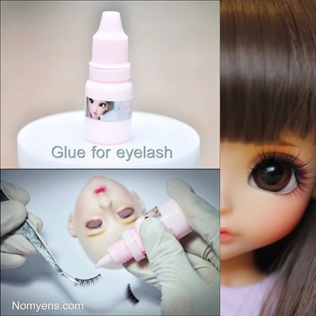 Eyelashes in natural hair for dolls or reborn baby-eyeslashes for dolls