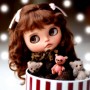 MOHAIR BROWN JOSEPHINE WIG 10-11 FOX RED FOR BLYTHE AND NEO BLYTHE DOLLS