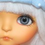 YEUX EN VERRE GRIS OVAL 12 mm CLASSIC GLASS EYES POUR POUPÉE BJD BALL JOINTED DOLL LATI YELLOW