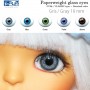 GRAY BLUE CLASSIC 12 mm OVAL GLASS EYES FOR DOLL BJD BALL JOINTED DOLL LATI YELLOW