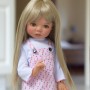 PERRUQUE MONIQUE WIG PEGGY BLOND 12/13 POUR POUPÉE BJD MEADOWDOLLS SAFFI BAILEY SYLVIA-SCARLET 18" DOLLS ETC...