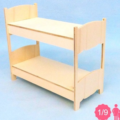 2 Beds Bjd Lati Yellow Pukifee Middie, Small Doll Bunk Beds