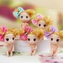 SURPRISE ARTICULATED MINI DOLL TO DRESS OR PLAY OR DECORATING BIRTHDAY CAKE MINIATURE 11 CM