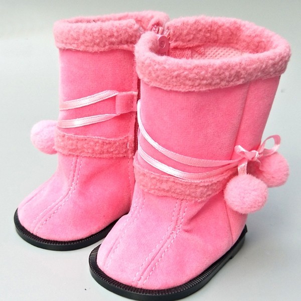 Heless 840 Bottes Pailletées Or Avec Fourrure – Accessoire Poupée 35-45 Cm – Style Hiver Chic