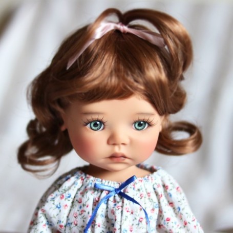 PERRUQUE MONIQUE DOLL WIG CINDY AUBURN 12.13 POUR POUPÉE BJD MEADOWDOLLS BIG SAFFI BAILEY SILVIA SCARLETT... 18" DOLLS