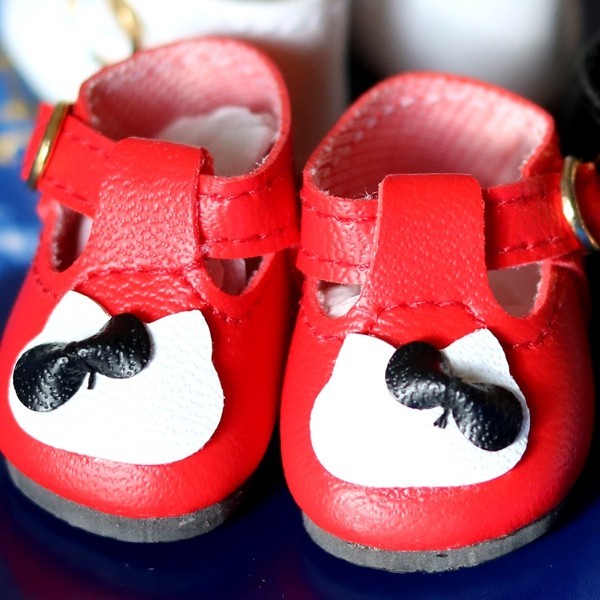 CHAUSSURES KITTY CHAT SHOES CUIR POUR POUPEE BJD DOLL MEADOWDOLLS