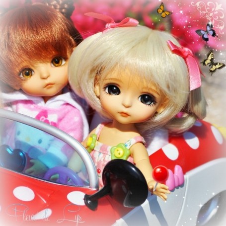 DOLL WIG CAMILLE VANILLE BJD LATI YELLOW PUKIFEE BJD MY MEADOWS CHARA NAVI DOLLZONE LANKUI 5/6