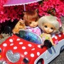 DOLL WIG CAMILLE VANILLE BJD LATI YELLOW PUKIFEE BJD MY MEADOWS CHARA NAVI DOLLZONE LANKUI 5/6