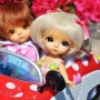 DOLL WIG CAMILLE VANILLE BJD LATI YELLOW PUKIFEE BJD MY MEADOWS CHARA NAVI DOLLZONE LANKUI 5/6