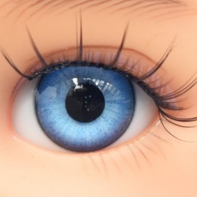 OVAL REAL LAGON BLUE 18 mm GLASS EYES FOR DOLL BJD BALL JOINTED DOLL MY MEADOWS SAFFI BAILEY