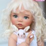 OVAL REAL AQUAMARINE GREEN 18 mm GLASS EYES FOR DOLL BJD BALL JOINTED DOLL MY MEADOWS SAFFI BAILEY....