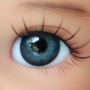 OVAL REAL DEEP GREY 18 mm GLASS EYES FOR DOLL BJD BALL JOINTED DOLL MY MEADOWS SAFFI BAILEY