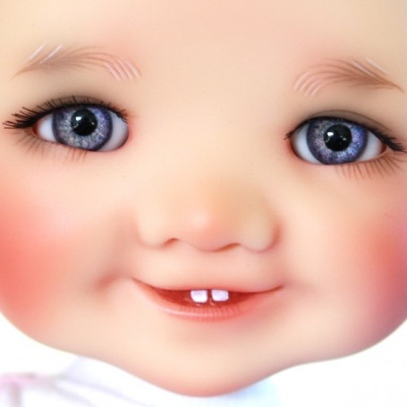 YEUX EN VERRE OVAL REAL AQUAMARINE 16 Mm GLASS EYES POUR POUP&Eacute;E BJD REBORN DOLL IPLEHOUSE Meadowdolls Mae Adryn
