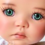 YEUX GLIB VERT FOREST GREEN 8LD03 REALISTIC EYES POUPÉE BJD BALL JOINTED DOLL LATI YELLOW PUKIFEE 8 mm