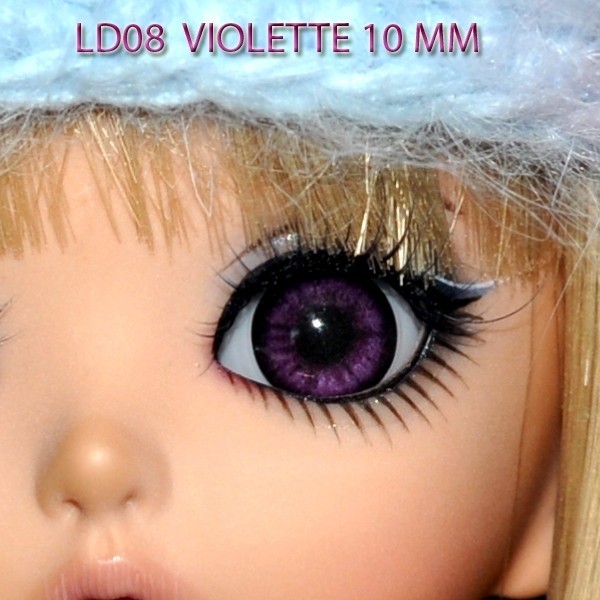 OOAK BJD SD eyes Life Like Acrylic 18mm GLIB G18LD-07 Light Violet 