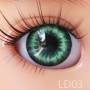 YEUX GLIB VERT FOREST GREEN 10LD03 REALISTIC EYES POUPÉE BJD BALL JOINTED DOLL LATI YELLOW PUKIFEE 10 mm