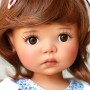 YEUX EN VERRE 10 mm OVAL BROWN CLASSIC PAPERWEIGHT GLASS EYES POUR POUPÉE BJD BALL JOINTED DOLL LATI YELLOW