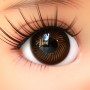 CLASSIC OVAL BROWN 10 mm GLASS EYES FOR DOLL BJD BALL JOINTED DOLL LATI YELLOW