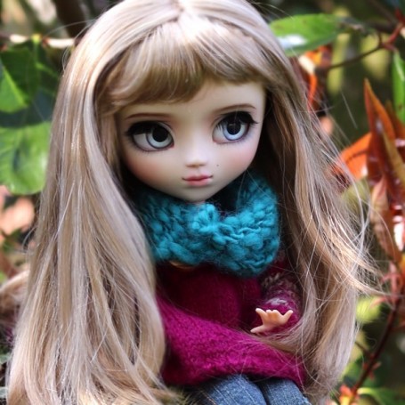 PERRUQUE WIG RAINBOW BLOND FONCE 8/9 POUPÉE BJD PULLIP MEADOWS DOLL KAYE WIGGS WICHTEL