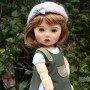 PERRUQUE MONIQUE DOLL WIG BOB DORIS ROUX CARROT 12.13 POUPÉE BJD MEADOWDOLLS 18" DOLLS ETC...