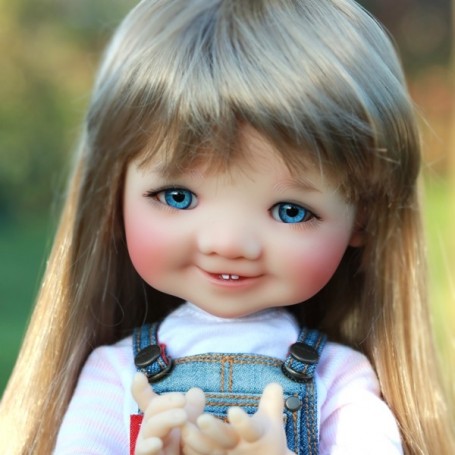 Kelly Doll Wig 5-6 Strawberry Blonde BJD RealFee Lati Yellow Tonner Bonika New! 