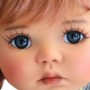 YEUX EN VERRE OVAL REAL GRIS ABSOLUTE 18 mm GLASS EYES POUR POUPÉE BJD BALL JOINTED DOLL MY MEADOWS SAFFI BAILEY
