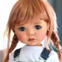 YEUX EN VERRE OVAL REAL GRIS ABSOLUTE 18 mm GLASS EYES POUR POUPÉE BJD BALL JOINTED DOLL MY MEADOWS SAFFI BAILEY