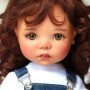 OVAL REAL HAZEL B BROWN 18 mm GLASS EYES FOR DOLL BJD BALL JOINTED DOLL MY MEADOWS SAFFI BAILEY