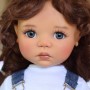 OVAL REAL GREY 18 mm GLASS EYES FOR DOLL BJD BALL JOINTED DOLL MY MEADOWS SAFFI BAILEY