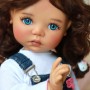 OVAL REAL AZUR BLUE 18 mm GLASS EYES FOR DOLL BJD BALL JOINTED DOLL MY MEADOWS SAFFI BAILEY