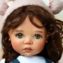 YEUX EN VERRE OVAL REAL VERT GRENOUILLE 18 mm GLASS EYES POUR POUPÉE BJD BALL JOINTED DOLL MY MEADOWS SAFFI BAILEY