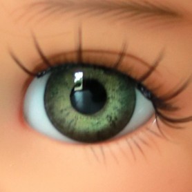 OVAL REAL FROG GREEN 18 mm GLASS EYES FOR DOLL BJD BALL JOINTED DOLL MY MEADOWS SAFFI BAILEY