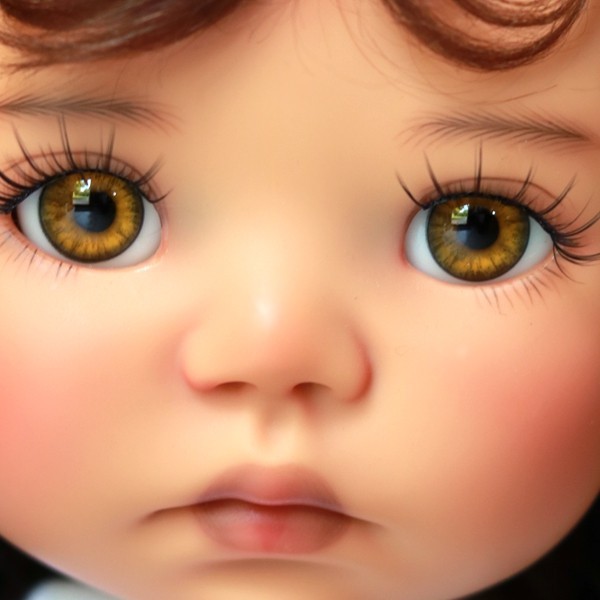 Yeux marrons de poupée en verre (N11) - œil - yeux - Antique Glass Doll Yeux marrons de poupée en verre (N11) - œil - yeux - Antique Glass Doll