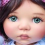 YEUX EN VERRE OVAL REAL VERT AQUAMARINE 18 mm GLASS EYES POUR POUPÉE BJD BALL JOINTED DOLL MY MEADOWS SAFFI BAILEY IPLEHOUSE ...