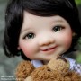 YEUX EN VERRE OVAL REAL VERT OLIVE 18 mm GLASS EYES POUR POUPÉE BJD BALL JOINTED DOLL MY MEADOWS SAFFI BAILEY