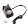 MINIATURE BLACK PHONE 1.7 CM VINTAGE 80' FOR DOLLHOUSE DIORAMA 1.12 SCALE